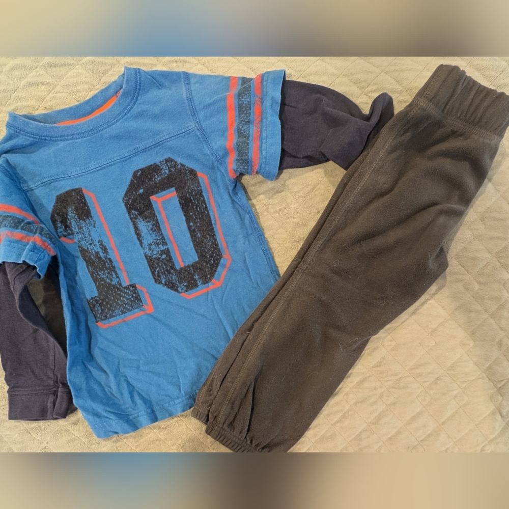 Ruff Hewn 3T Blue and Gray Kids Set